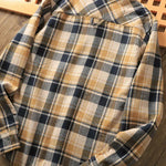 Velvet Thickened Plaid Jacket