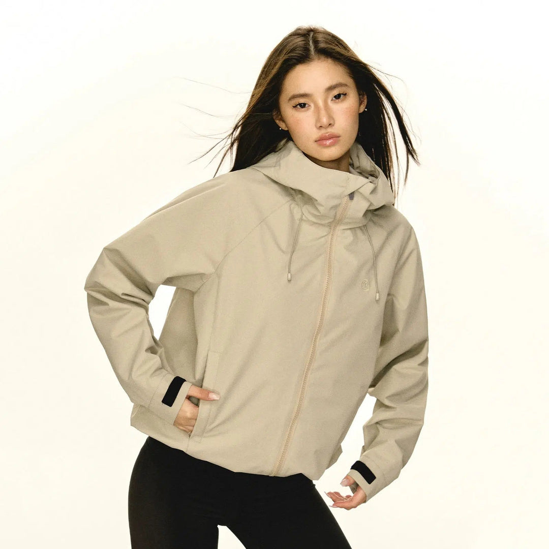 Versatile All-Weather Hooded Coat with Advanced Weatherproof Features