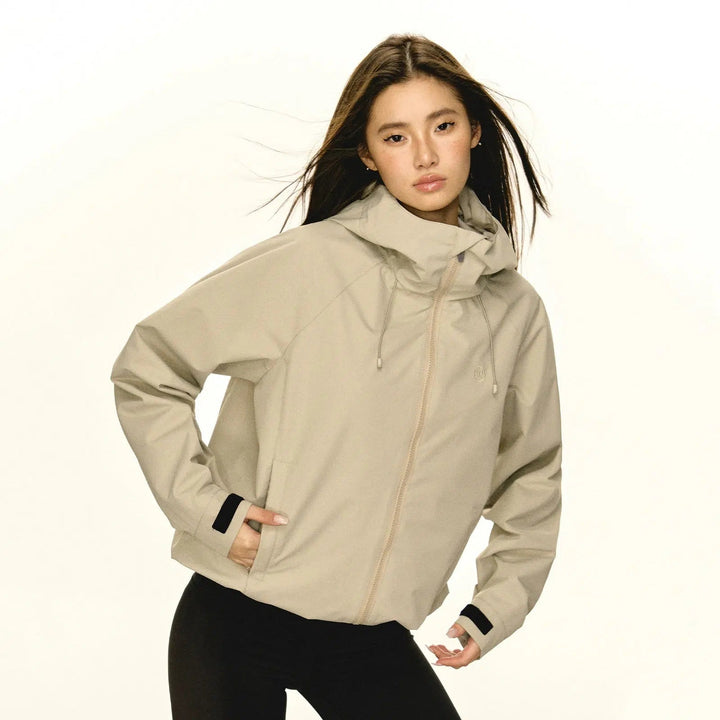 Versatile All-Weather Hooded Coat with Advanced Weatherproof Features