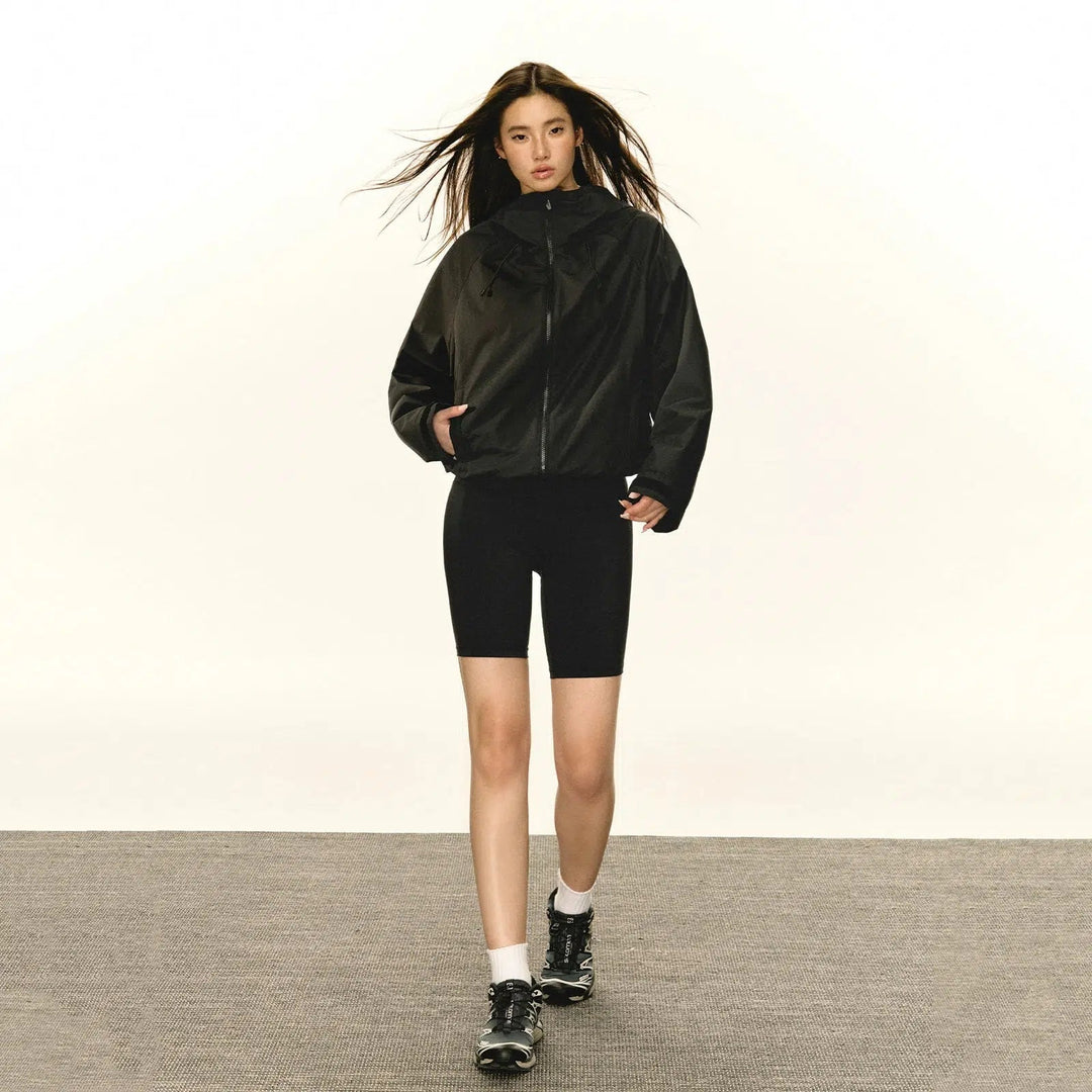 Versatile All-Weather Hooded Coat with Advanced Weatherproof Features