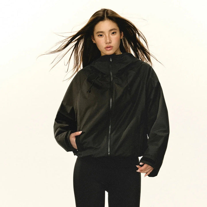 Versatile All-Weather Hooded Coat with Advanced Weatherproof Features