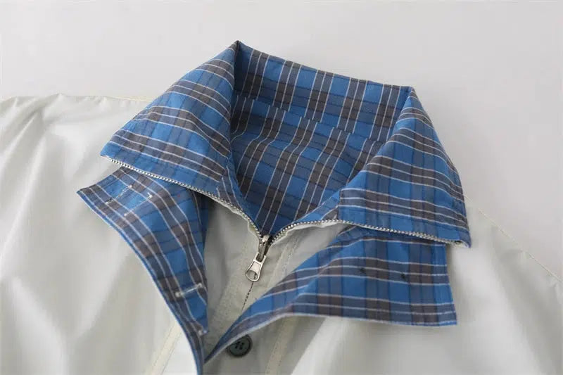 Versatile Check Lined Coat