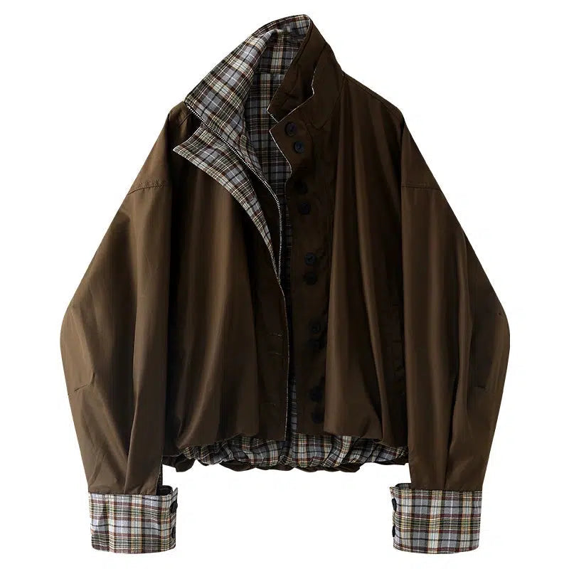 Versatile Check Lined Coat