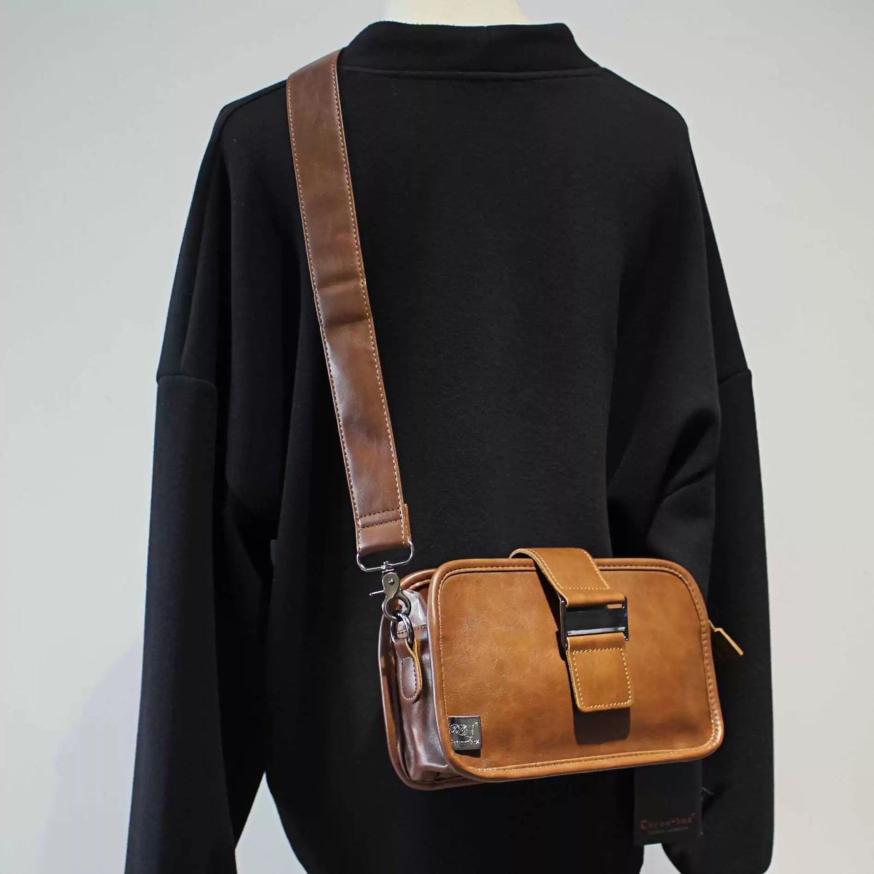 Versatile Leather Crossbody Bag