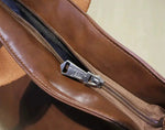 Versatile Leather Shoulder Bag with Handles