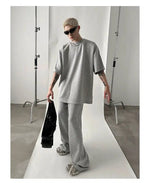 Versatile Mopping Solid Color Track Suit