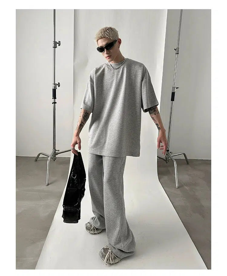 Versatile Mopping Solid Color Track Suit