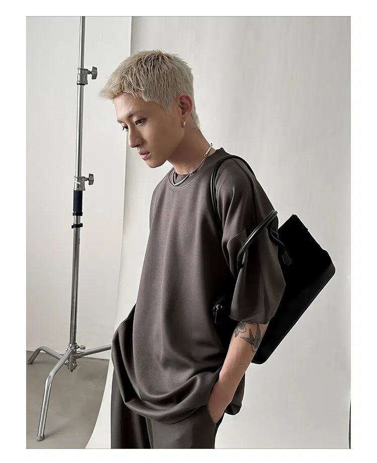 Versatile Mopping Solid Color Track Suit