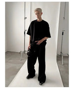 Versatile Mopping Solid Color Track Suit