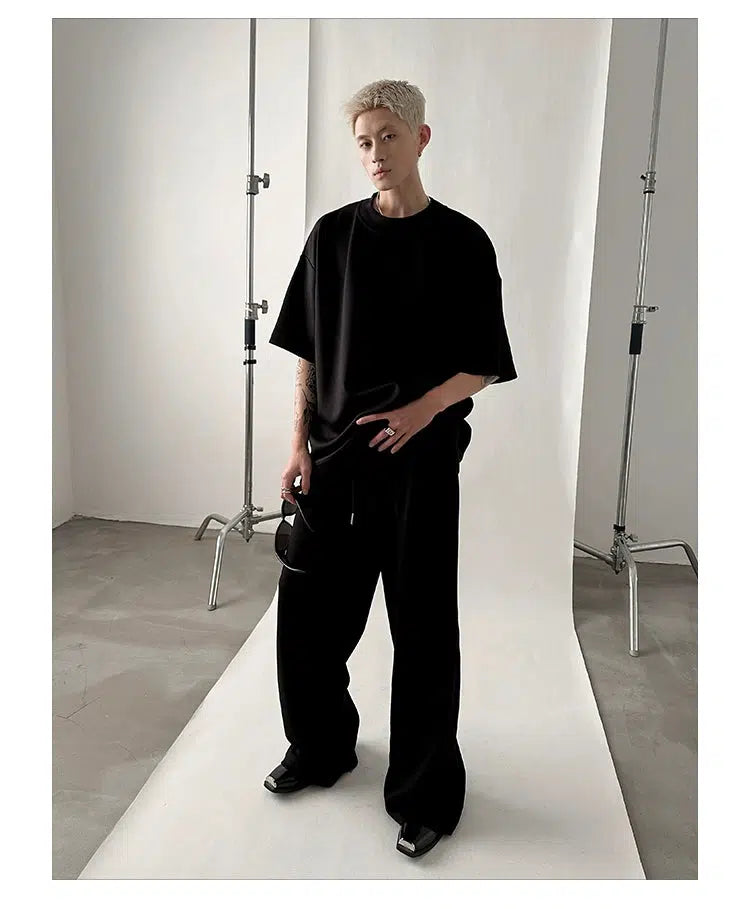 Versatile Mopping Solid Color Track Suit