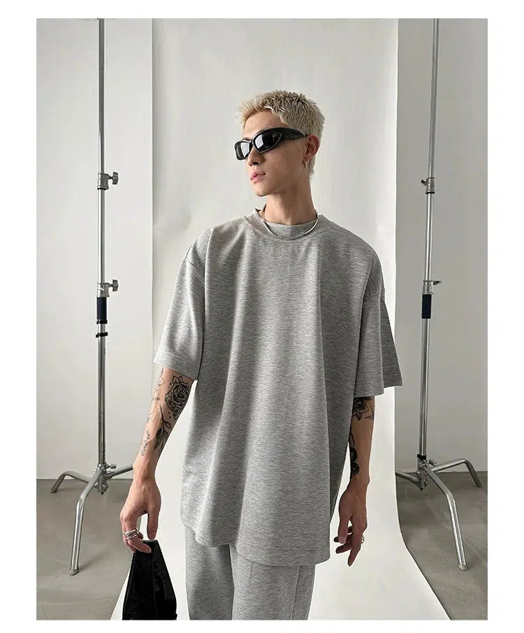 Versatile Mopping Solid Color Track Suit