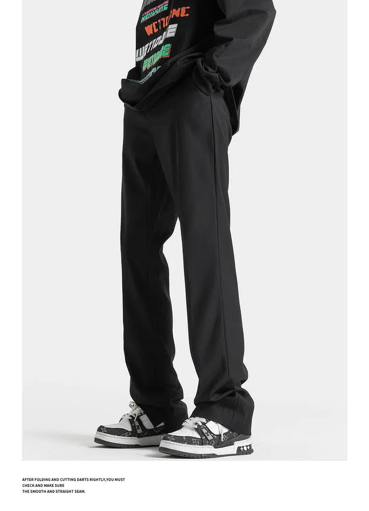 Versatile Straight Drape Suit Pants