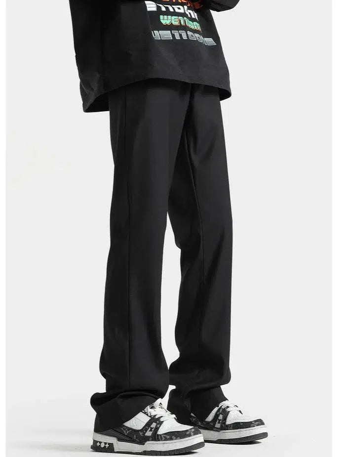 Versatile Straight Drape Suit Pants