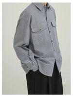 Vertical Stripe Button-down Shirt