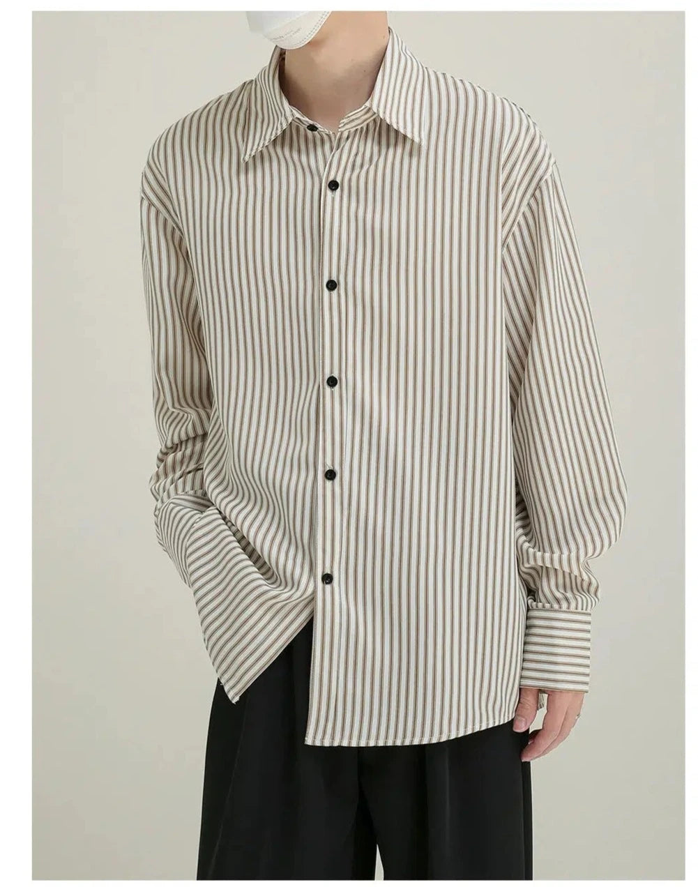 Vertical Stripe Office Shirt