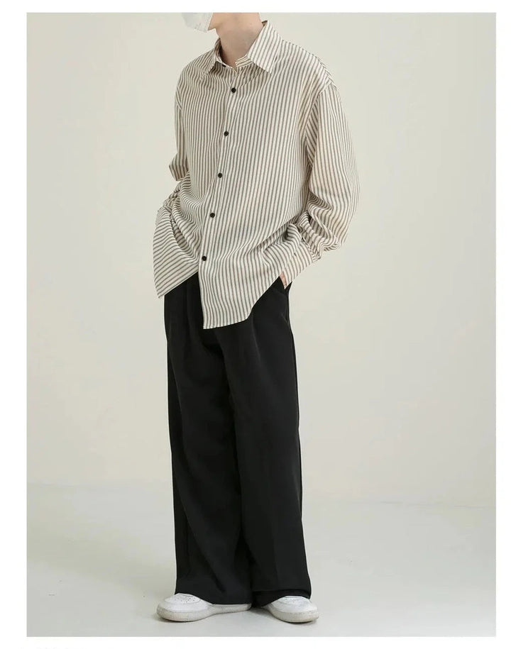 Vertical Stripe Office Shirt
