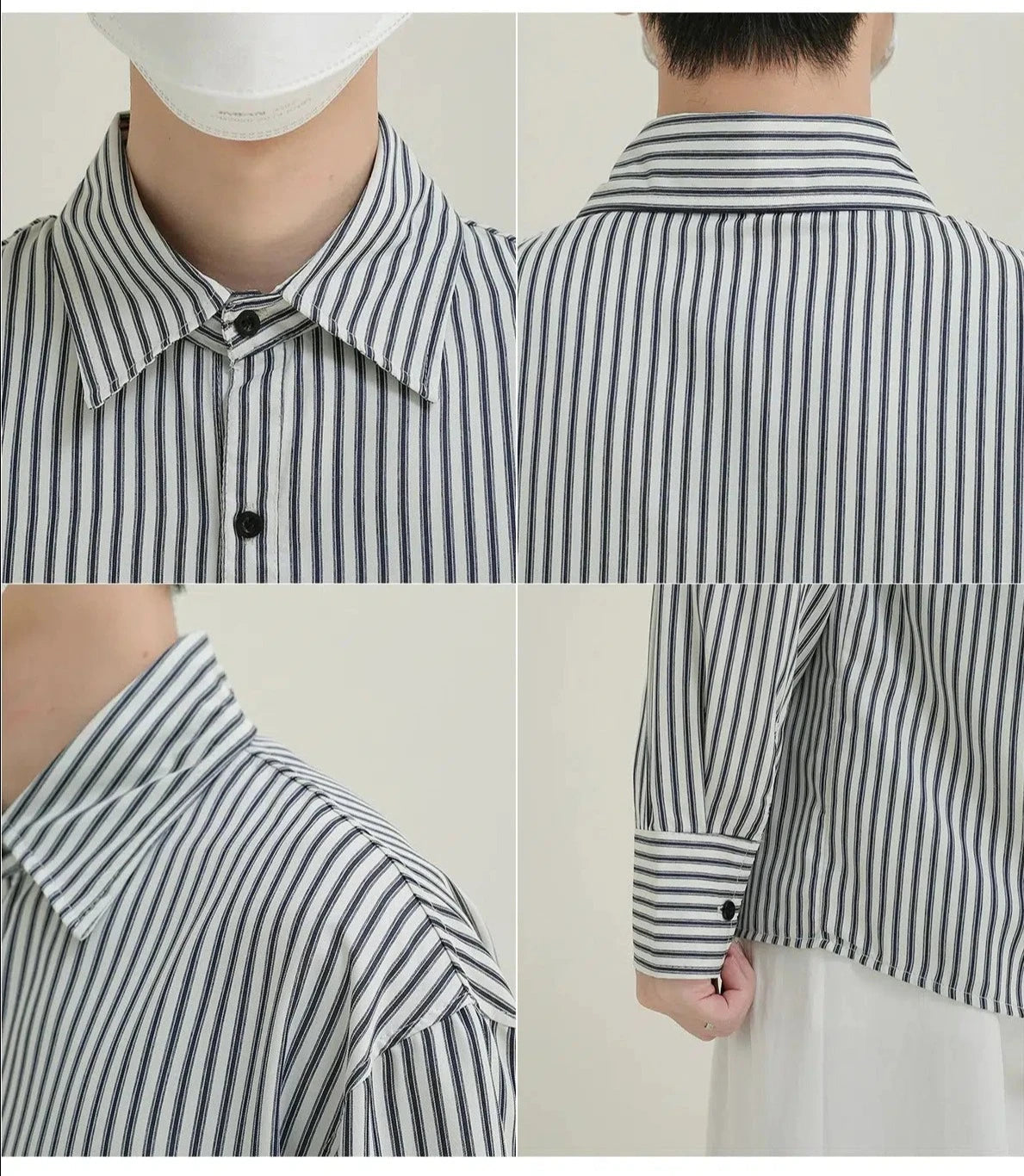 Vertical Stripe Office Shirt