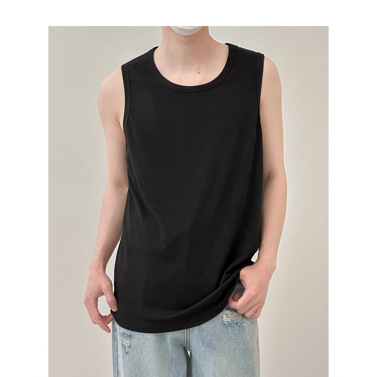 Vertical Striped Sleeveless Vest