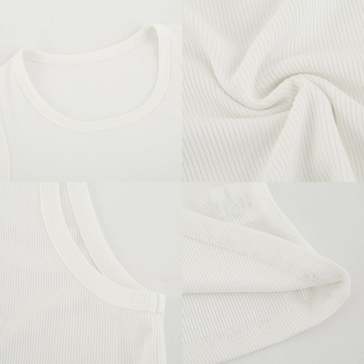 Vertical Striped Sleeveless Vest