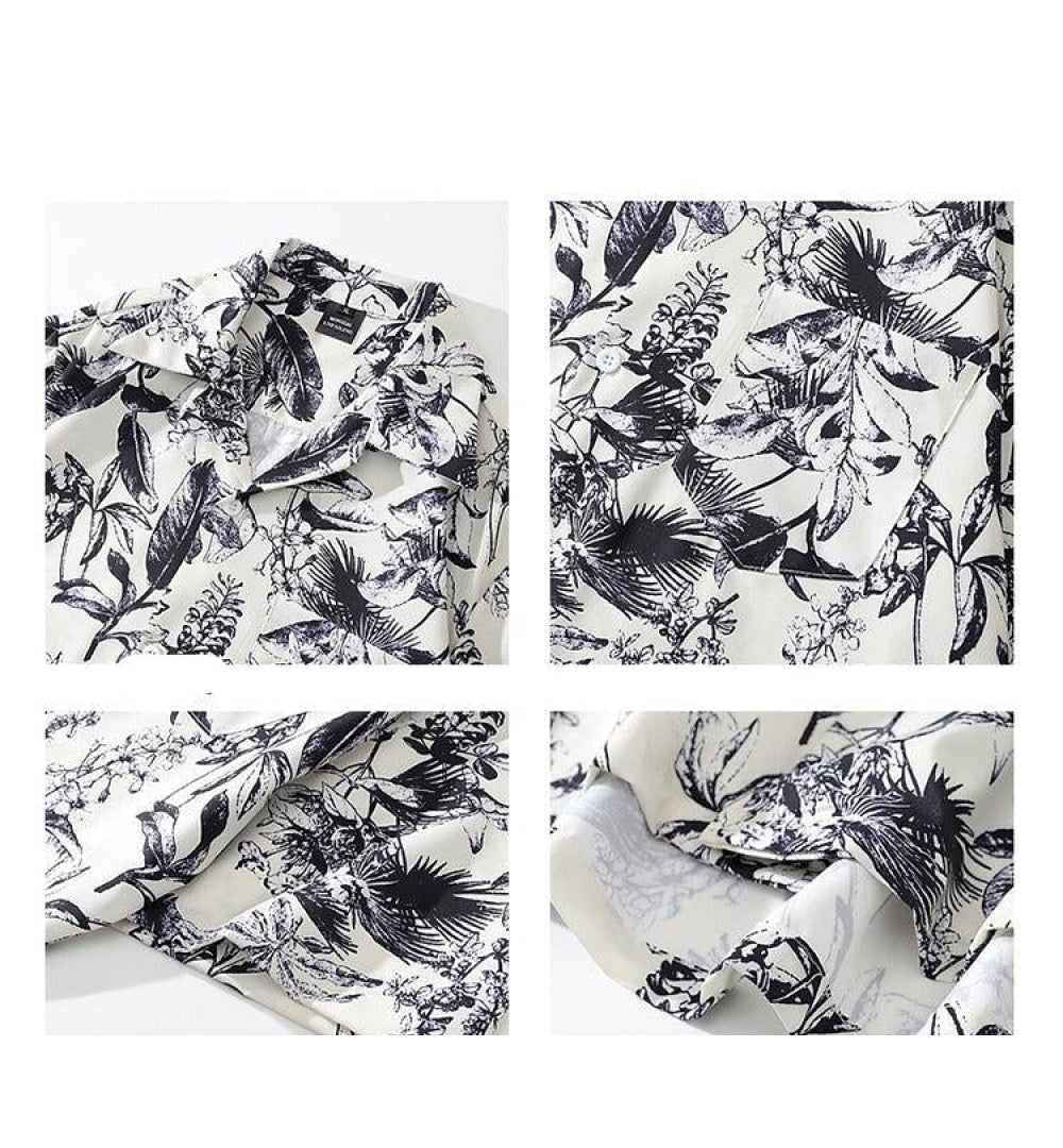 Vintage Full-print Floral Shirt