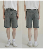 Vintage Gray Blue Denim Shorts
