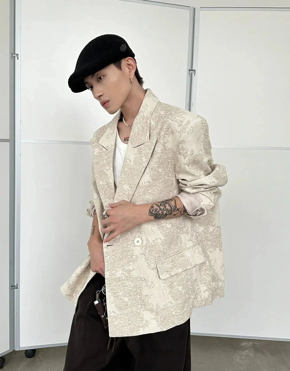 Vintage-Inspired Oversized Jacket