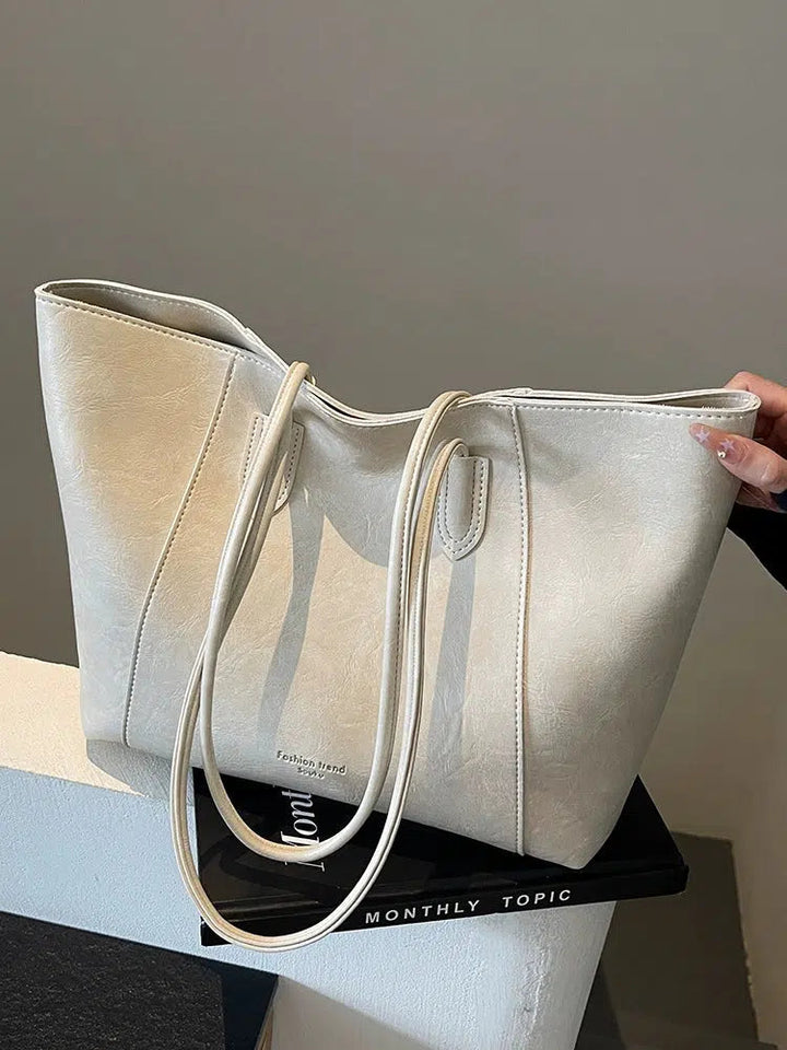 Vintage Large Leather Tote Bag
