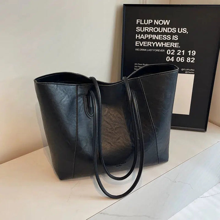 Vintage Large Leather Tote Bag