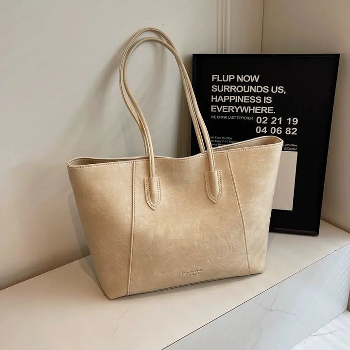 Vintage Large Leather Tote Bag