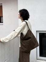 Vintage Large Suede Tote Bag