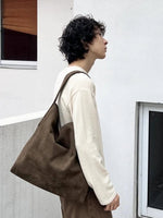 Vintage Large Suede Tote Bag