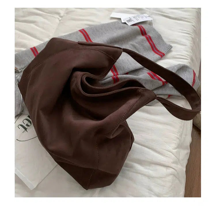 Vintage Large Suede Tote Bag
