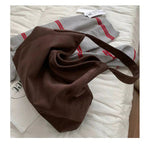 Vintage Large Suede Tote Bag