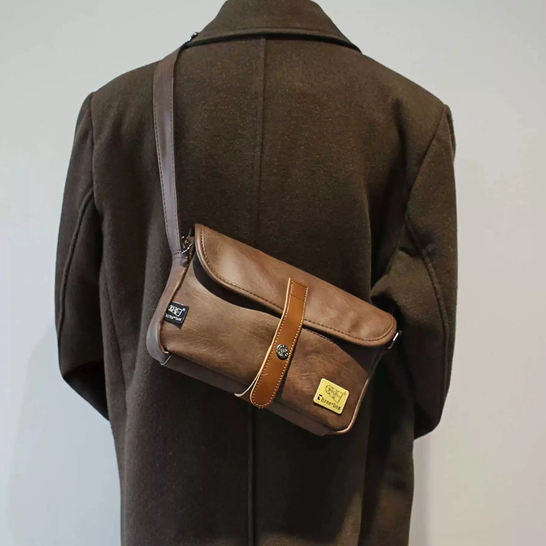 Vintage Leather Crossbody Bag