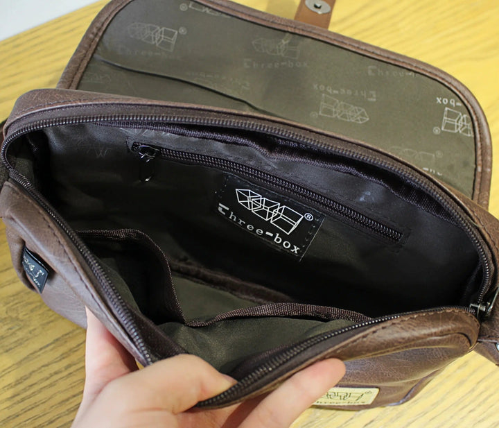 Vintage Leather Crossbody Bag