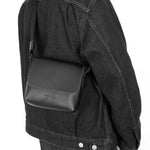 Vintage Leather Crossbody Chest Bag