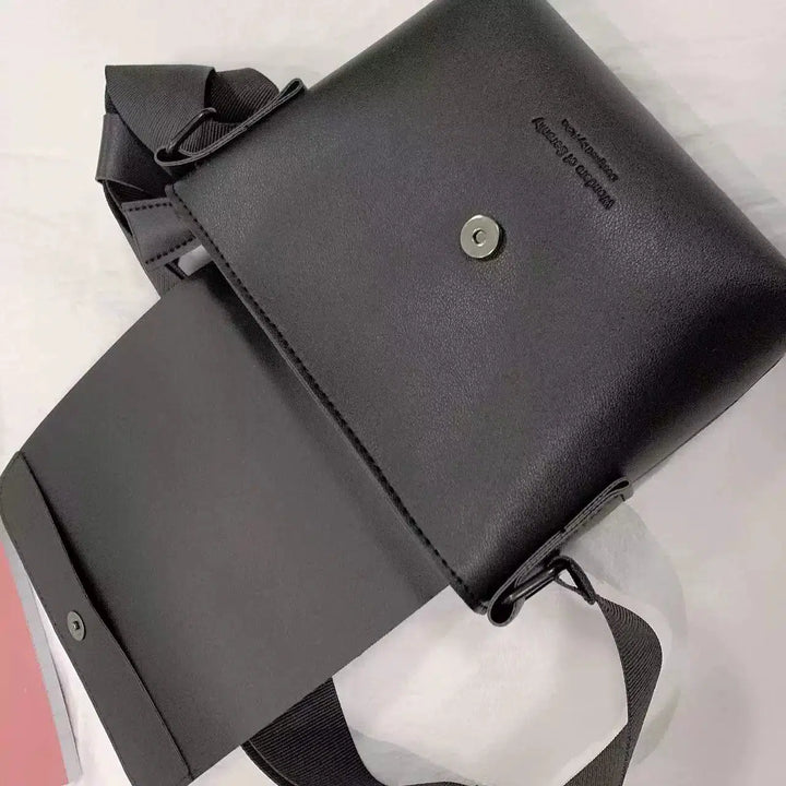 Vintage Leather Crossbody Chest Bag