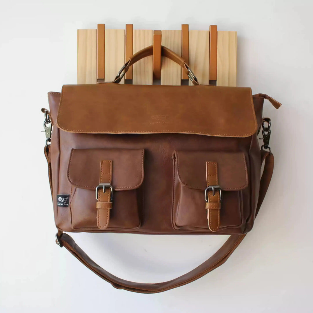 Vintage Leather Messenger Bag