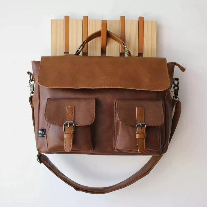 Vintage Leather Messenger Bag