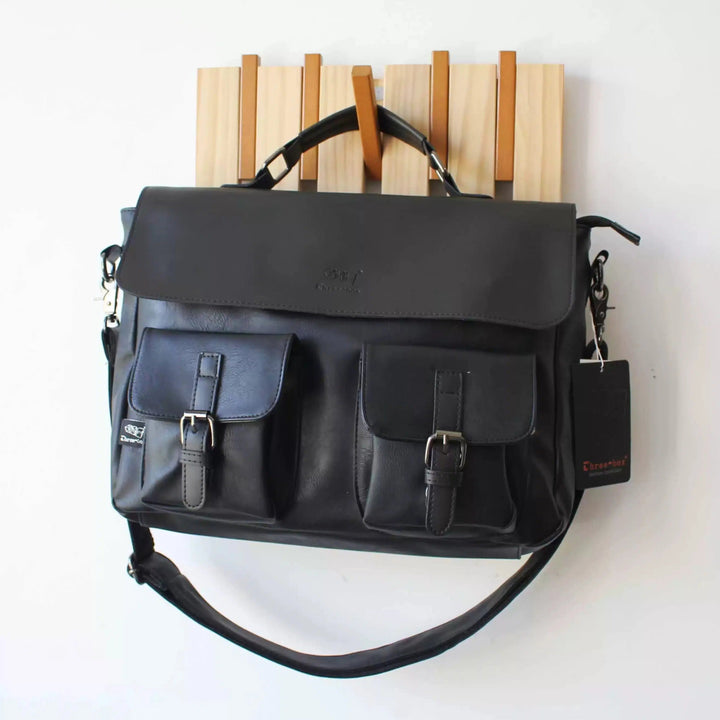Vintage Leather Messenger Bag