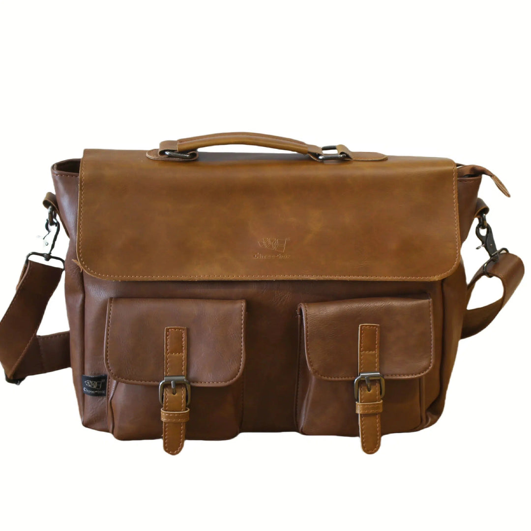 Vintage Leather Messenger Bag