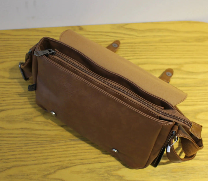 Vintage Leather Messenger Bag