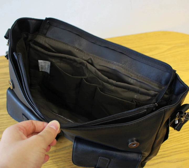 Vintage Leather Messenger Bag