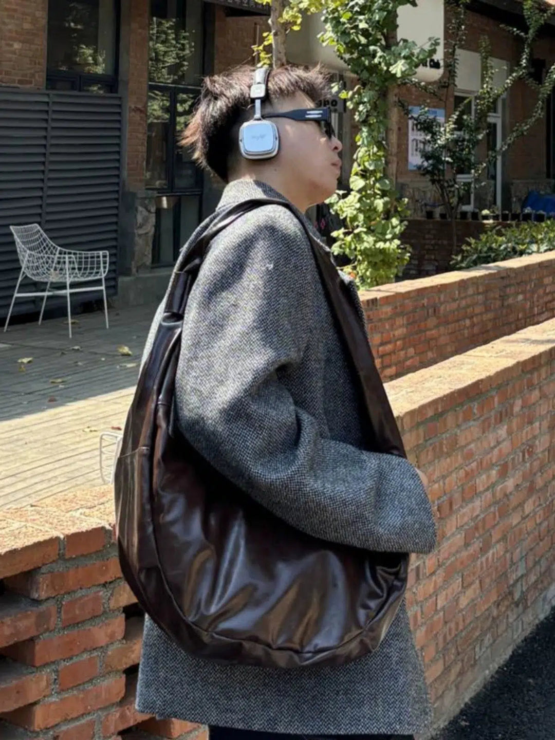 Vintage Leather Shoulder Crossbody Bag