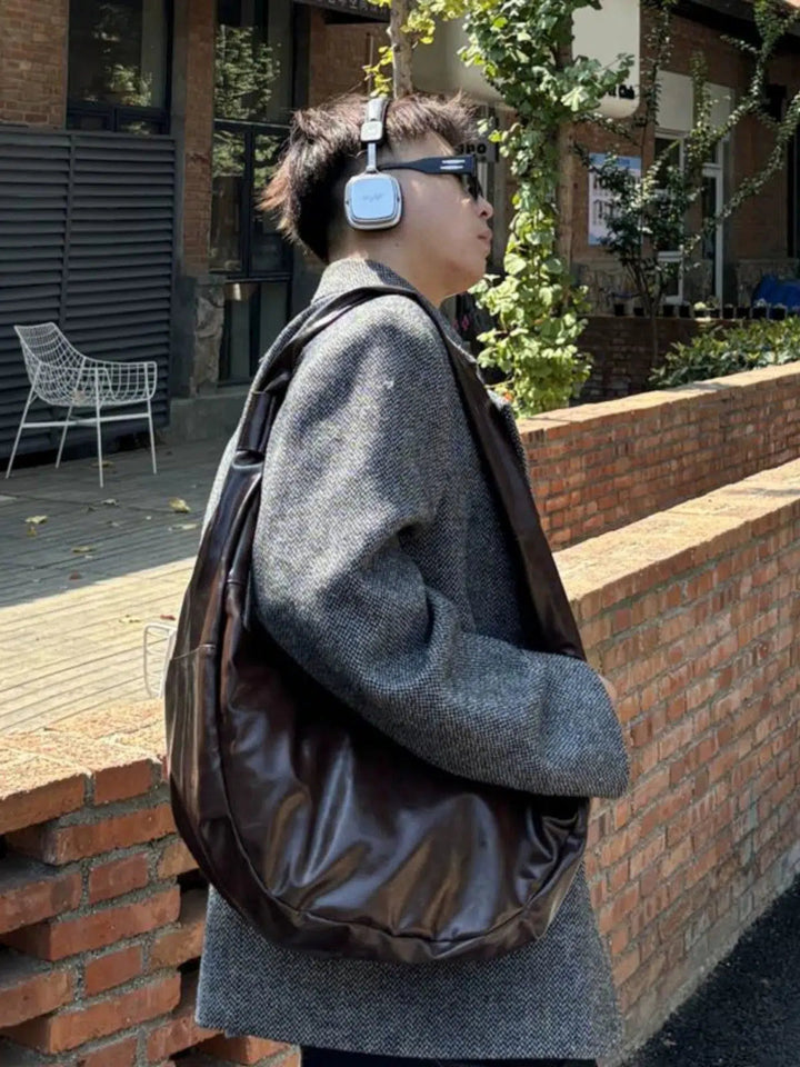Vintage Leather Shoulder Crossbody Bag