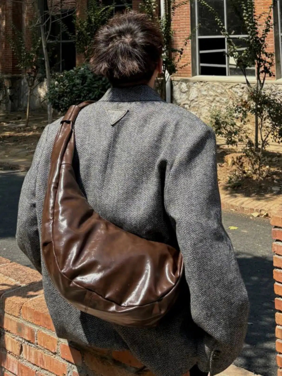 Vintage Leather Shoulder Crossbody Bag