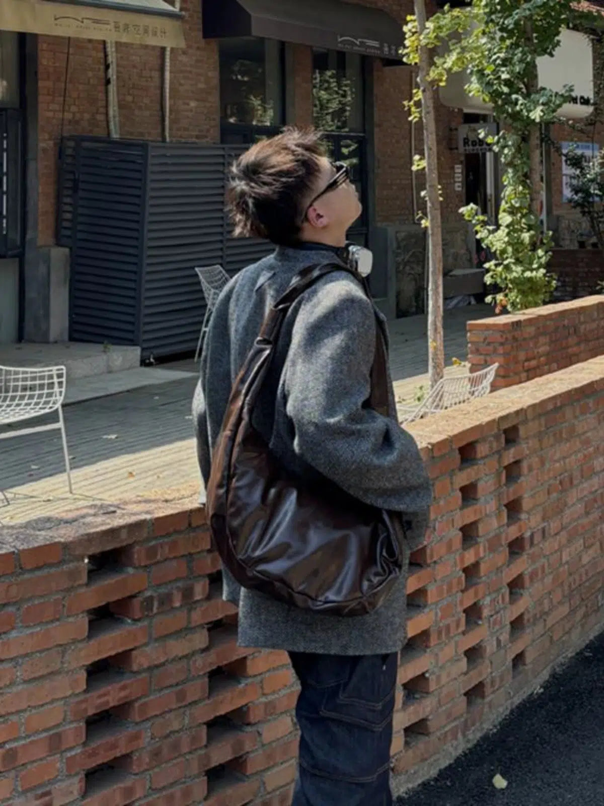 Vintage Leather Shoulder Crossbody Bag