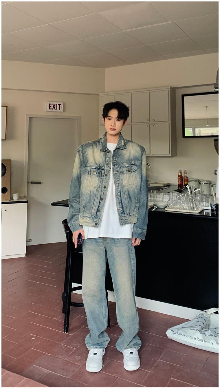 Vintage Light Blue Denim Suit