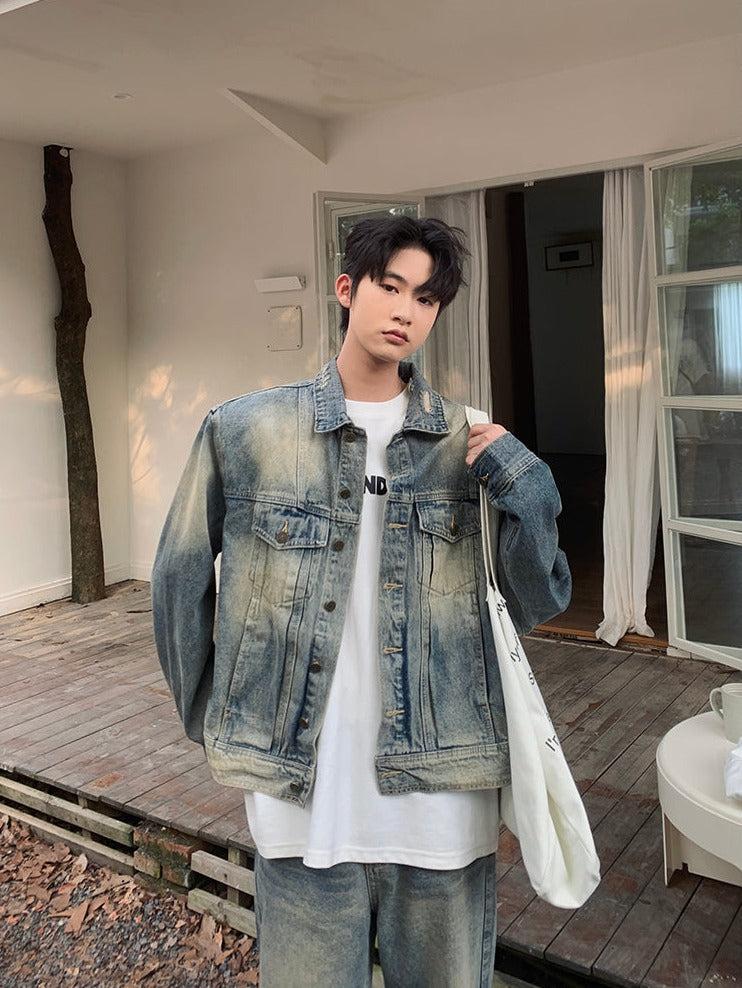 Vintage Light Blue Denim Suit