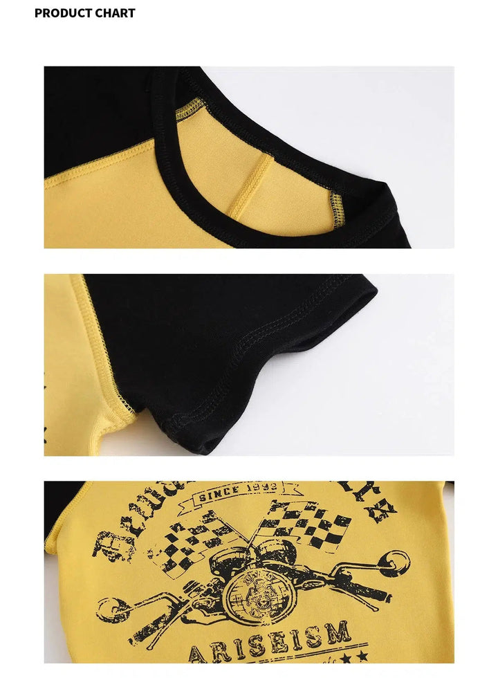 Vintage Motorcycle Club Graphic Raglan Sleeve Pullover